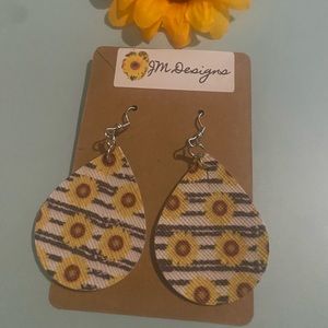 Sunflower earrings